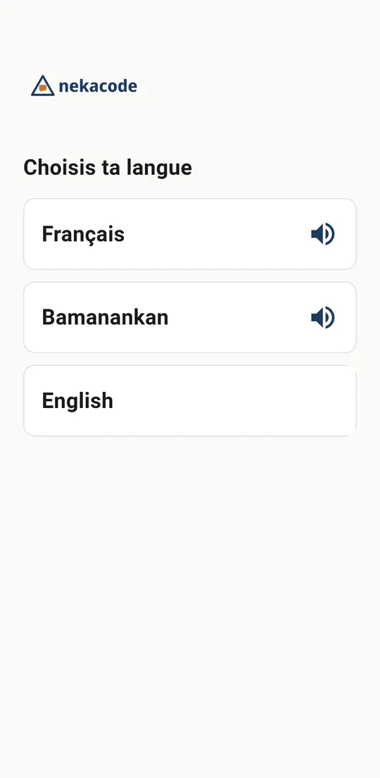 Le choix de la langue : français ou bamanankan
